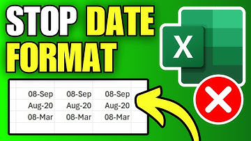 How To Stop Excel From Changing Numbers to Dates
