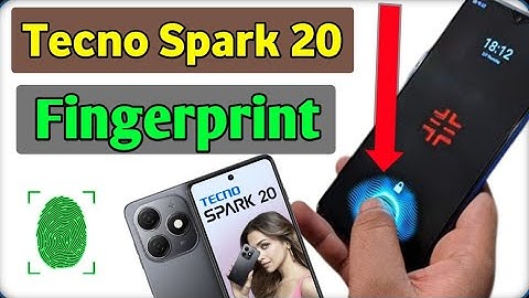 How To Fingerprint Lock Setting In Tecno Spark 20 | Tecno Spark 20 me fingerprint lock kaise lagaye