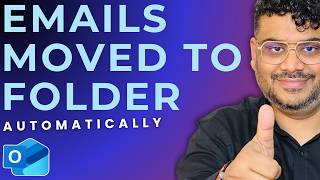 Auto move emails to folders in Outlook | Email organization