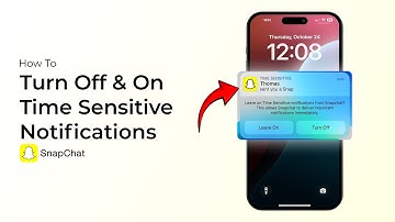 How to Turn Off and on Time Sensitive Notifications on Snapchat?