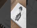 Bts Taehyung fanart using graphite pencil #btstaehyung #btsv #kpopfanart