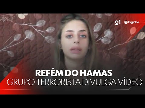 Hamas divulga pela primeira vez vídeo de um dos 200 reféns do terror | Jornal Nacional