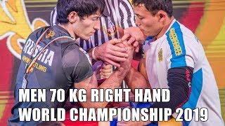 SENIOR MEN 70 KG RIGHT HAND FULL CLASS (World Armwrestling Championship 2019)