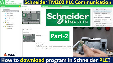 Schneider TM200 PLC Communication | Program Download to Schneider PLC | Eco Struxure Machine Expert