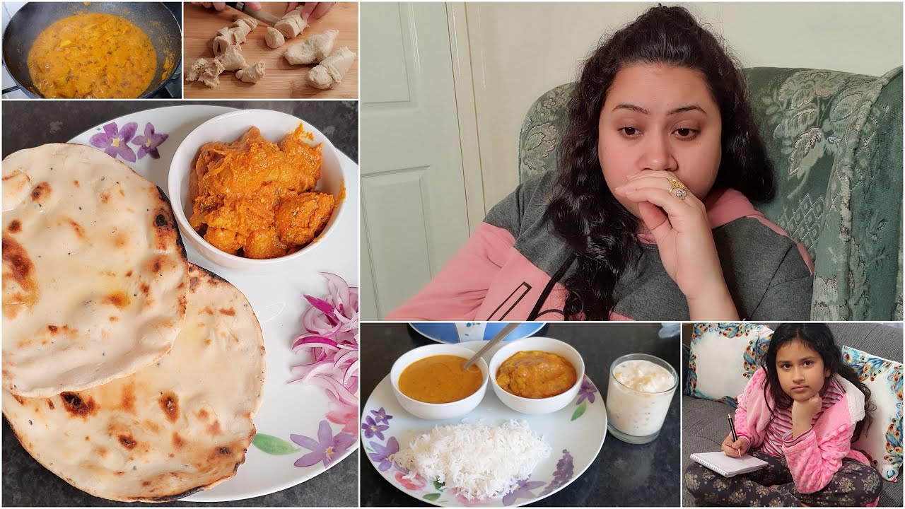 INDIAN MOM's SICK DAY ROUTINE | Managing Responsibility (Cooking,Cleaning,Study) | Soya Chaap Masala