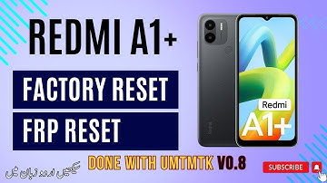 Redmi a1+ Frp Bypass /Unlock / Redmi A1 Plus Bypass Frp  / Factory Reset /redmi frp bypass