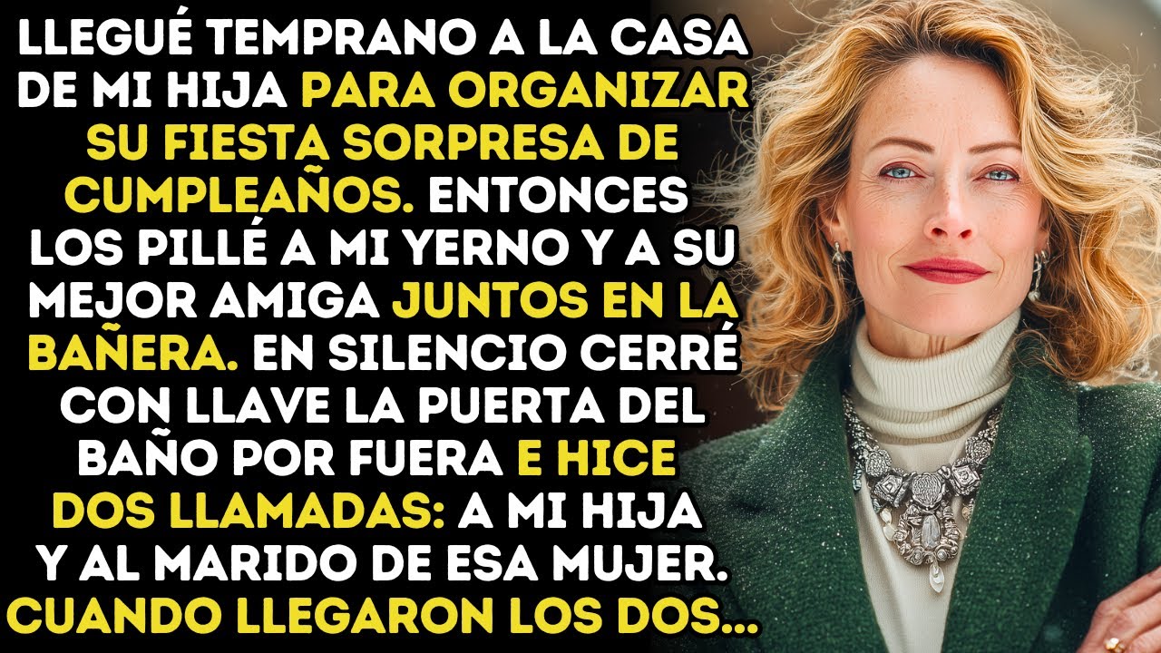 Yerno estaba en la bañera con la mejor amiga de mi hija. Cerré la puerta con llave y tracé mi plan…