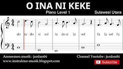 not balok o ina ni keke - piano level 1 - lagu daerah sulawesi utara - do re mi / solmisasi  - Durasi: 1:38. 