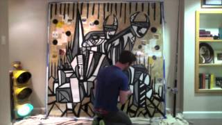 Timelapse 6 X 6 Mixed Media Painting By Elliott C Nathan