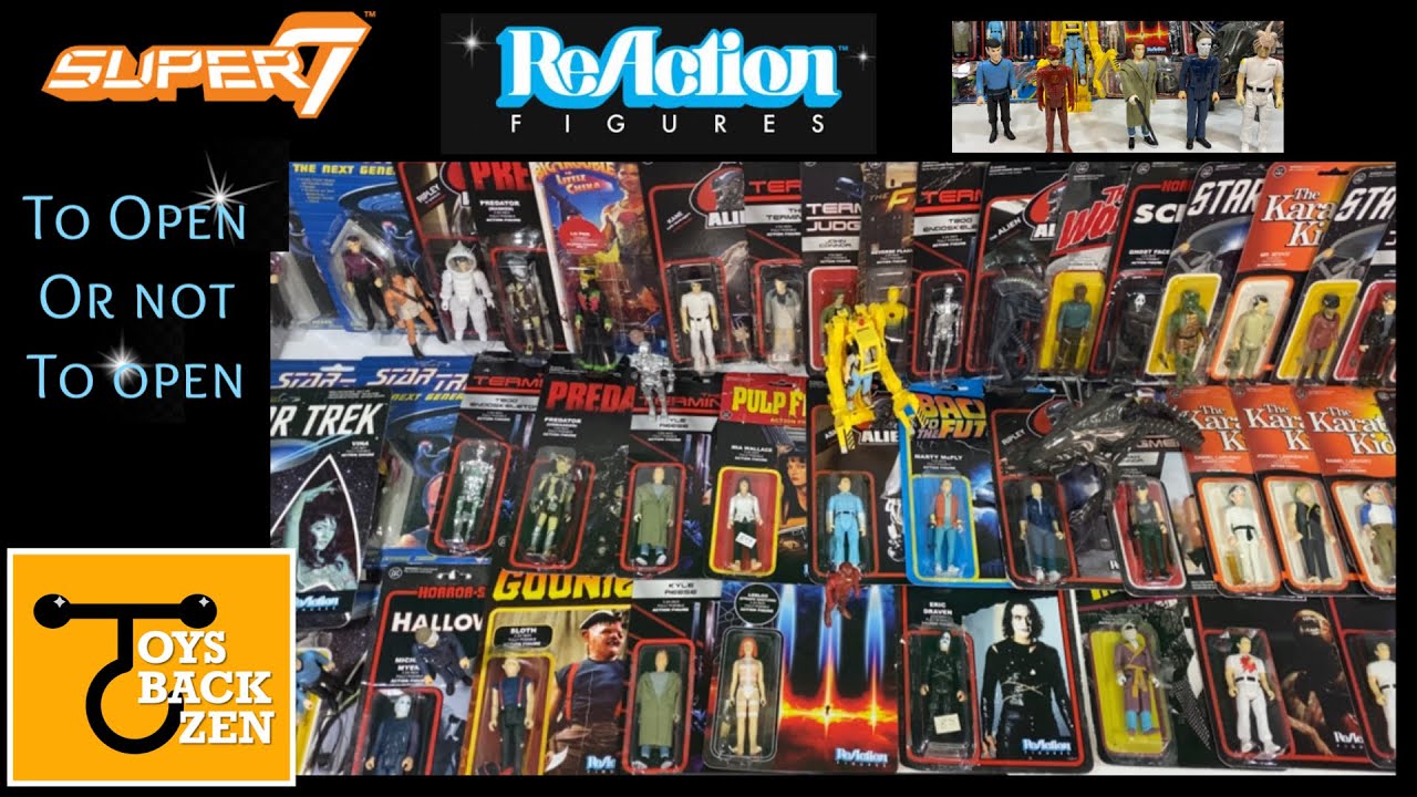 Super 7 ReAction Collection - Open Them or Keep them ON the Card! Review Carded and Loose.