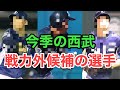 【西武】今季の戦力外候補の選手たち