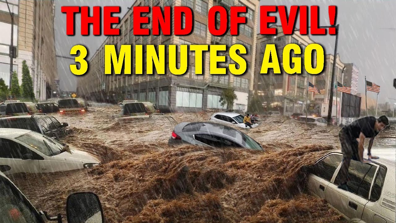 The End Is Here! Angels Descend Upon American Skies, Witnessing Biblical Floods Devouring US Cities