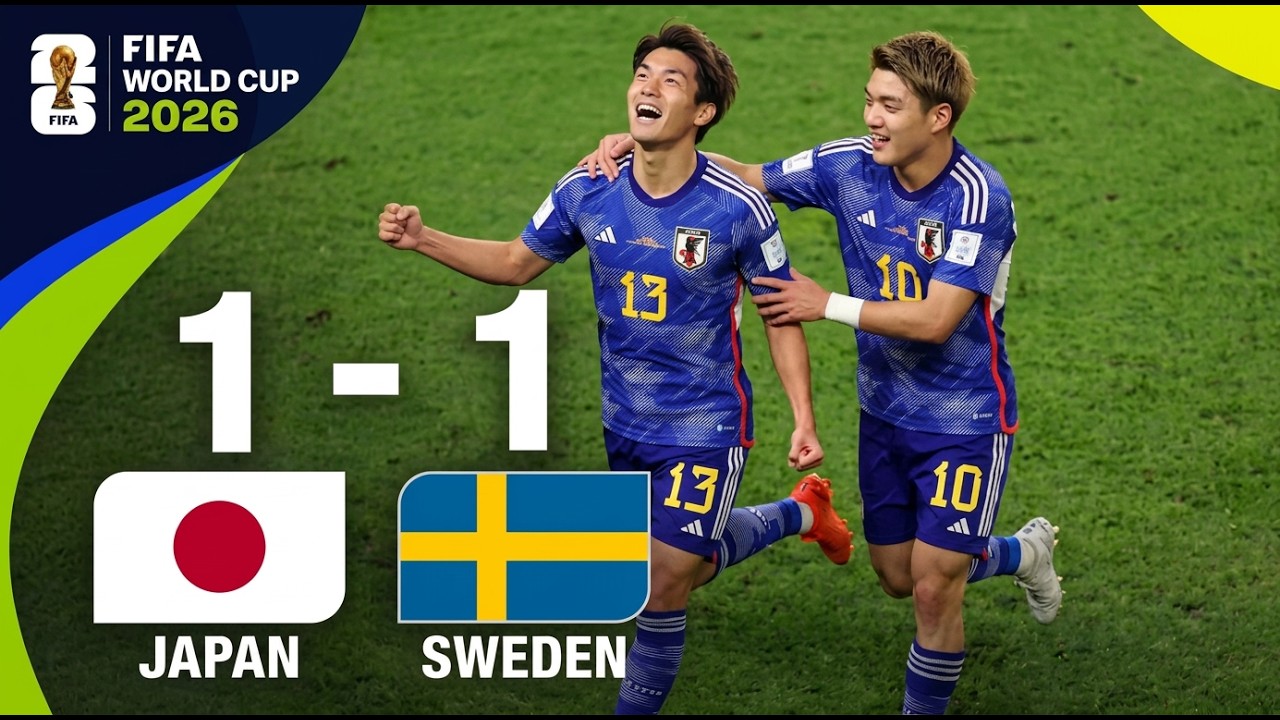 Japan Vs Sweden 1 - 1 Highlights| FIFA World Cup 2026 - YouTube
