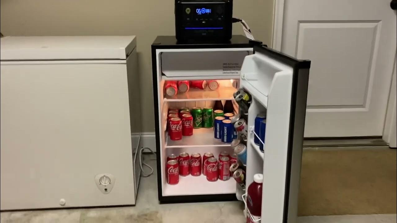 ECOFLOW MAX POWERING A MINI FRIDGE YouTube