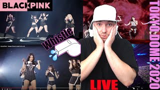 MAKE THAT WHISTLE BLOW!! Blackpink - Whistle (Live Tokyo Dome) | REACTION