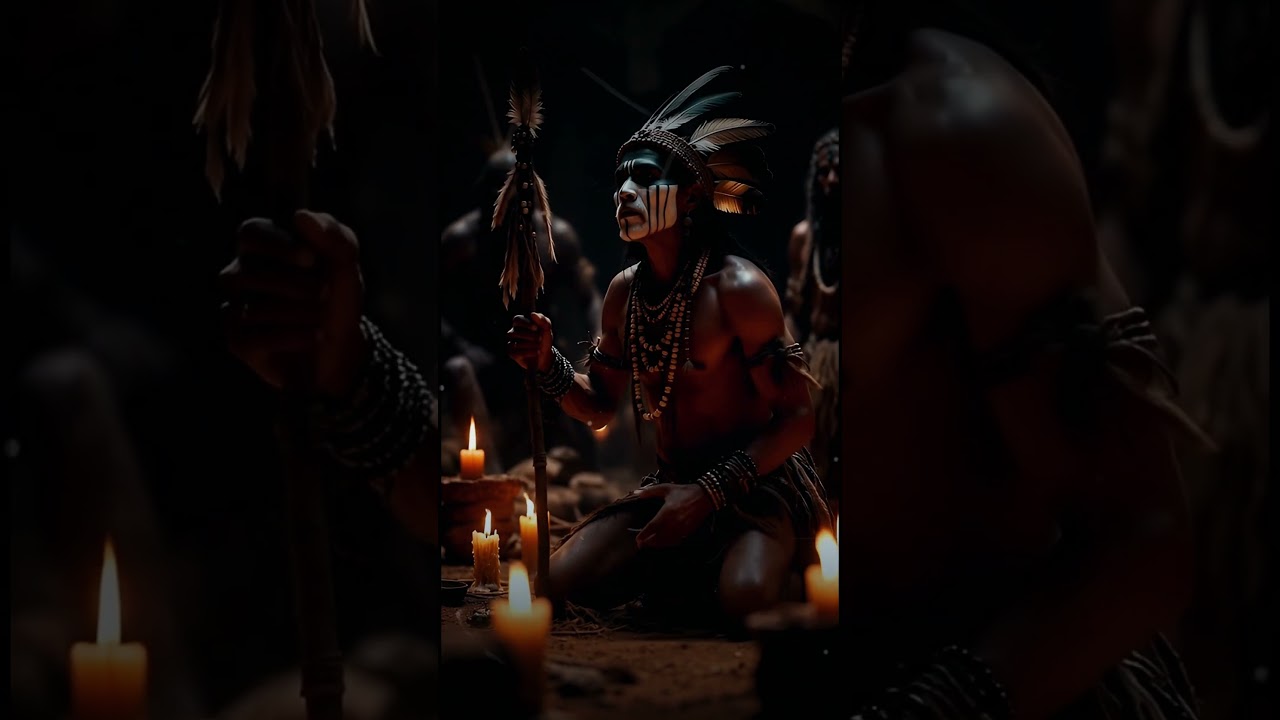 The Ancestral Ritual 💀  Dark Tribal Shamanic Ambient #Shorts