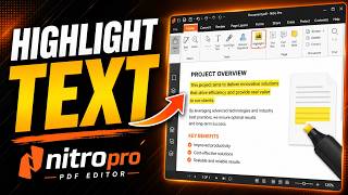 How to Add Text Highlights to PDF Forms in Nitro Pro