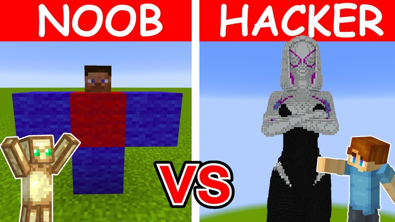 NOOB vs HACKER: Jag Fuskade I Ett SPIDERMAN Build Battle!