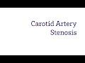 Carotid Artery Stenosis | Vascular Surgery