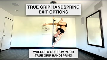 5 Exit Options from your True Grip Handspring or Ayesha - Pole Dancing Tutorials by ElizabethBfit