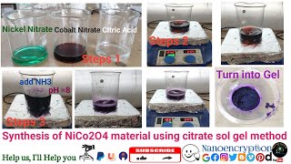 Synthesis of Nanomaterials using citrate sol gel method #nanotecnologia#nanotechnology screenshot 5