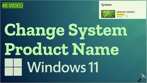 Change System Product Name in Windows 11