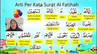 Arti Per Kata Surat Al Fatihah dan Terjemahannya | Mari kita belajar Al Qur'an