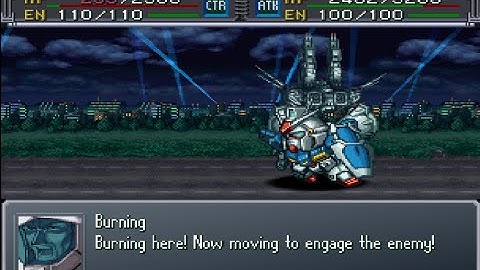 Super Robot Wars Alpha Gaiden - GP01 Gundam Fb Attacks
