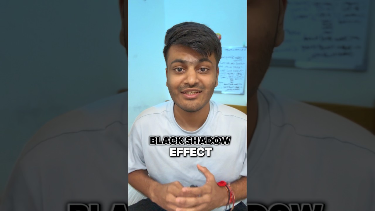 Black shadow effect in CapCut 