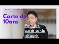 Carte de 10 ans pour les parents d