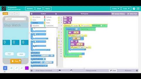 How To Make Stopwatch ||App Lab || Code.org