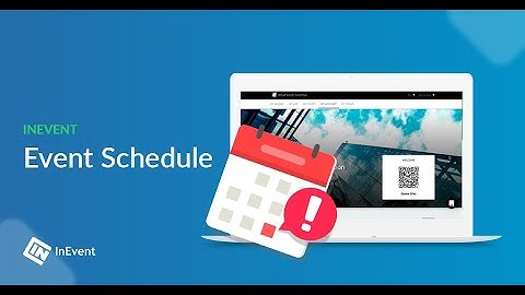 Event schedule - InEvent