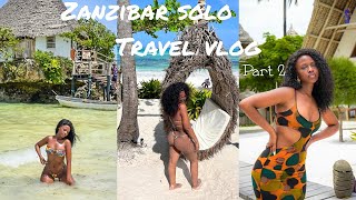 Zanzibar Solo Birthday Travel Vlog, Baladin Hotel, Maalum Cave, Rock Restaurant Kayaking, Sunset Dow