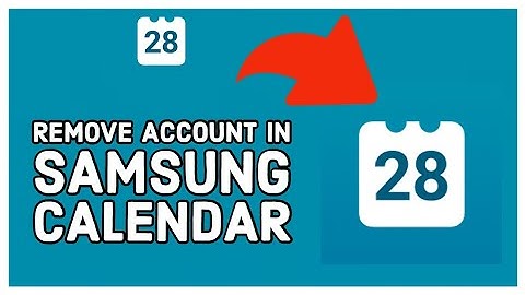 How to Remove Account in Samsung Calendar? Deleting account in Samsung Calendar 2024