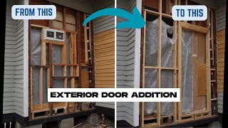 DIY Wall Framing and Exterior Door Addition | Reusing Existing Cedar Siding
