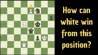 Famous There is a tactic win for white here. Can you find it? Wealth