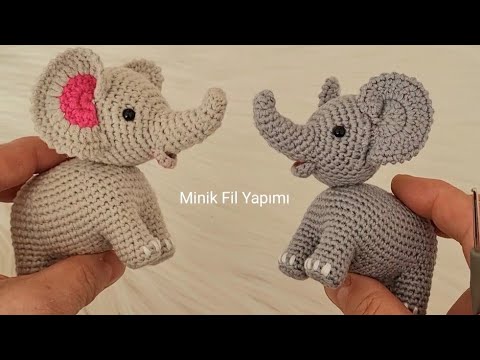 Amigurumi Minik Fil Örülüşü ((ENG SUBTİTLES ON/subtítulos ESPANÕL)