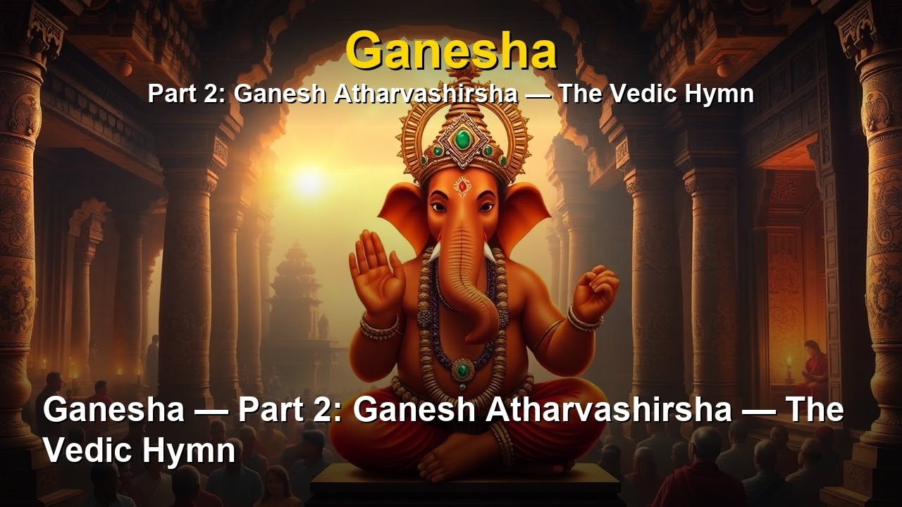 Ganesha — Part 2: Ganesh Atharvashirsha — The Vedic Hymn - English