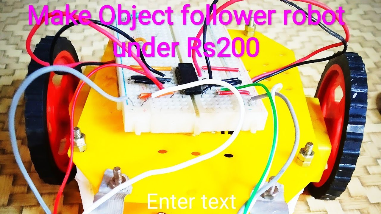 Object follower robot make at home without ardiuno - YouTube