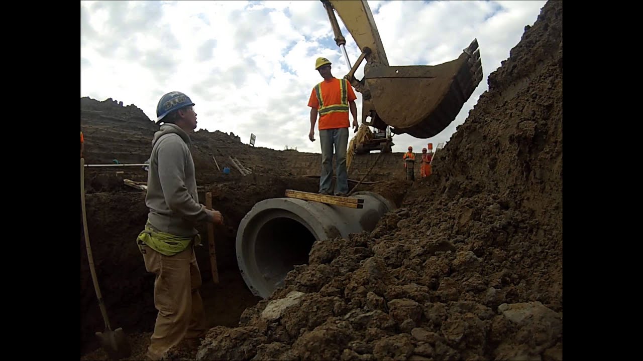 Installing Concrete Storm Pipe GoPro YouTube Installing Concrete Storm Pipe GoPro YouTube