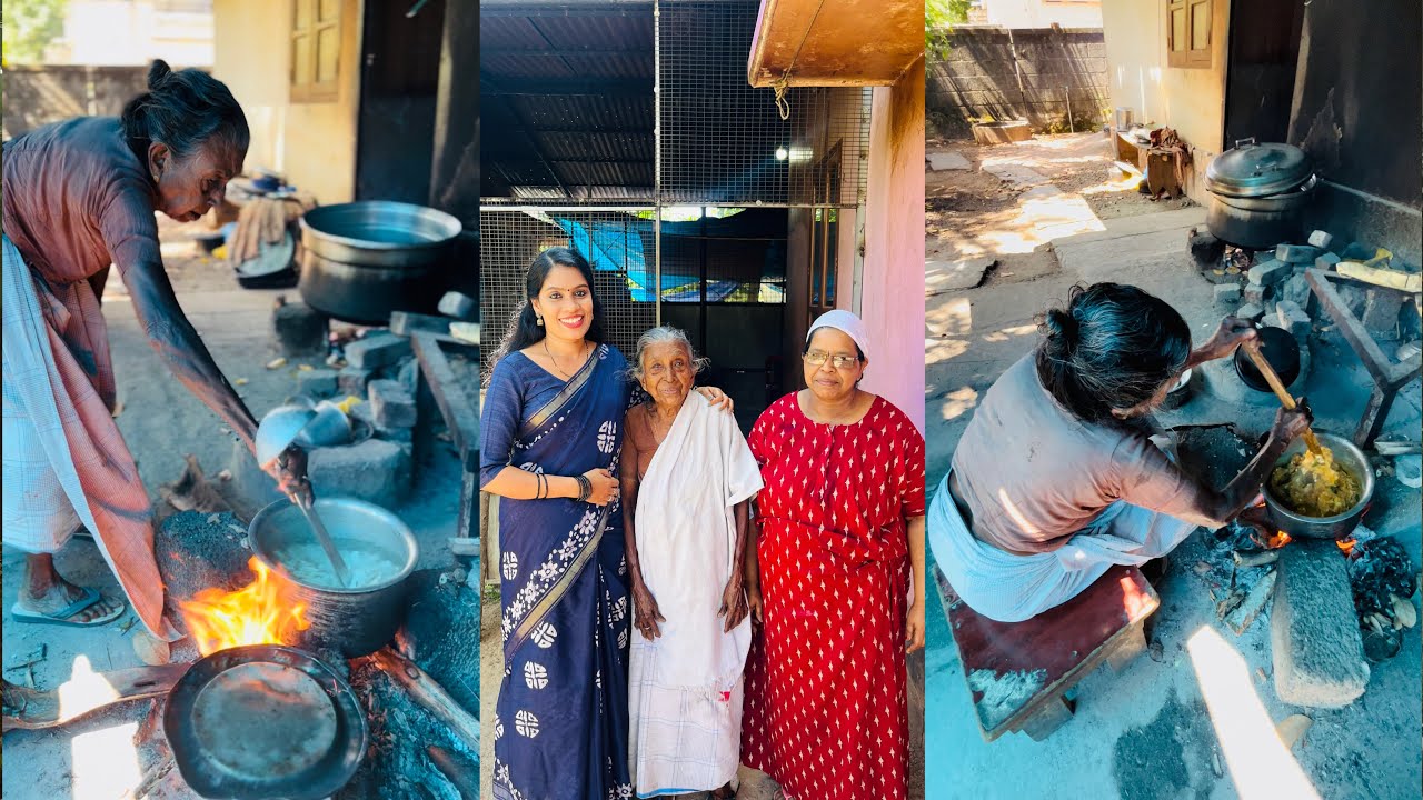 അമ്മയും അമ്മൂമ്മയും കൂടെ തയ്യാറാക്കുന്ന വീട്ടിലെ ഊണ്| കുടുംബത്തിലെ എല്ലാവരും ഇവിടത്തെ ജോലിക്കാരാണ്