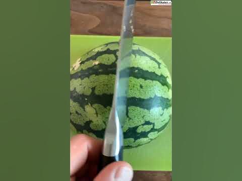 Wassermelone richtig schneiden I mit diesem Trick ganz schnell! YouTube