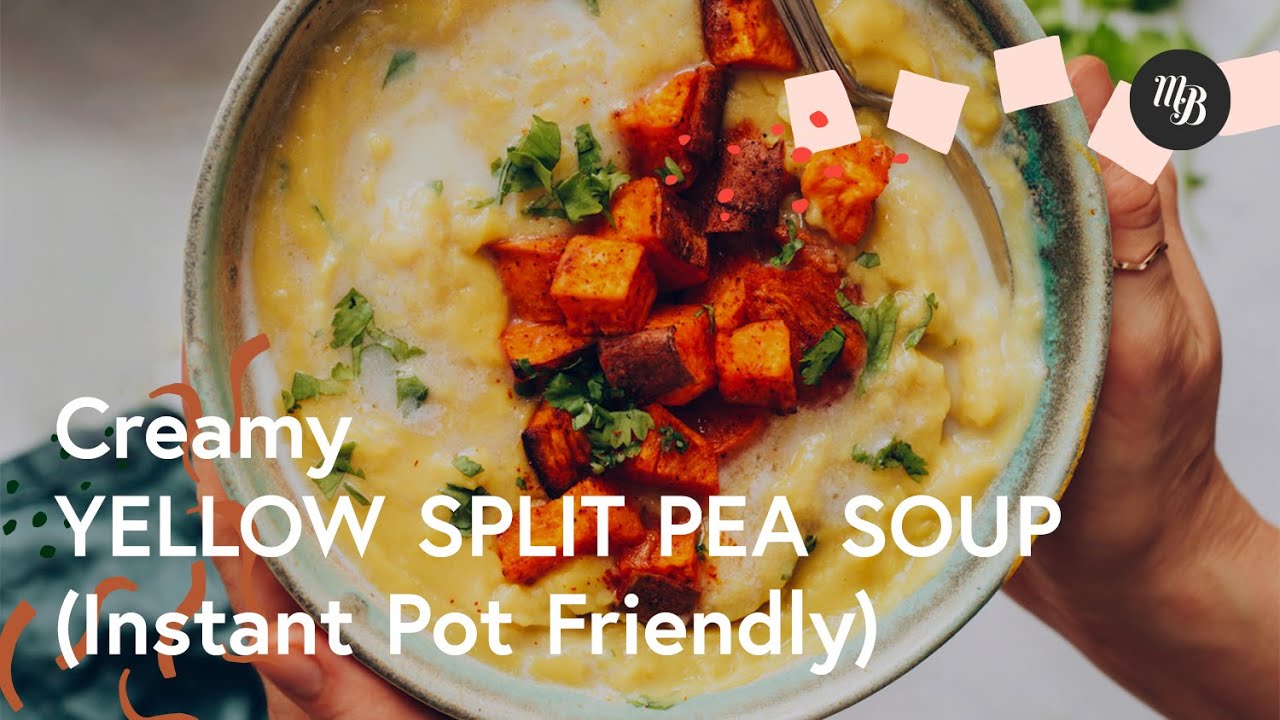 Instant Pot Creamy Split Pea Soup - Happy Foods Tube