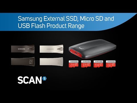 Samsung External SSD, Micro SD and USB Flash Product Range