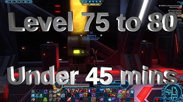 SWTOR 7.0 - Fastest Way To Level From 75 to 80 - Done in under 45 minutes