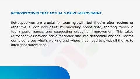 AI Meets Agile Transforming Sprint Planning and Retrospectives