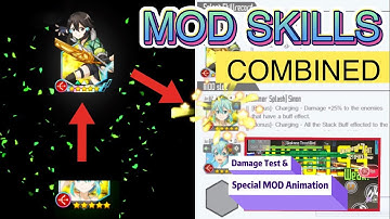 【SAOIF】How To Combine and Remove MOD Skill | Damage Test Demo | Special MOD Animation