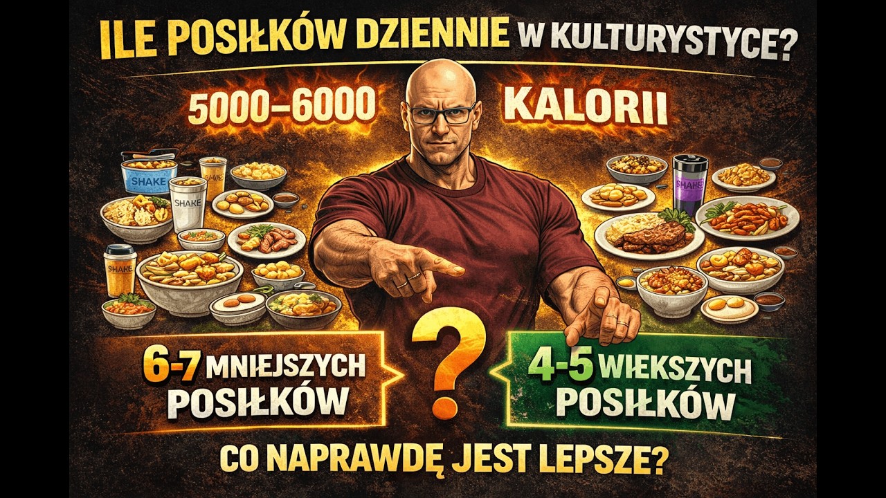 Ile posiłków dziennie w kulturystyce? 6-7 mniejszych czy 4-5 większych?