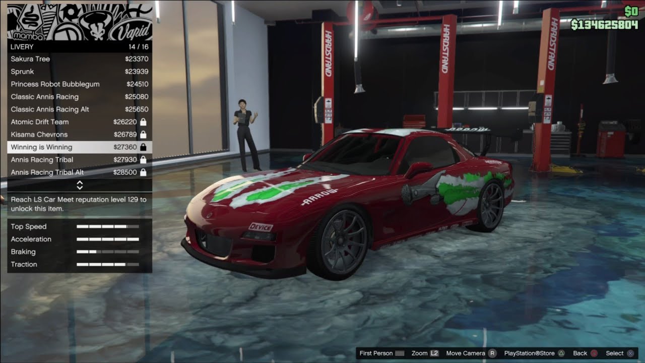 GTA 5 Online Fast and Furious Dom's Mazda RX7 Annis ZR350 Car Build ...