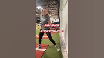 This drill is great for pitchers of all ages. Keep the club in contact with hips #fastpitch
